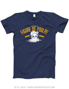 Tshirt Figure de Poulpe Bleu Marine