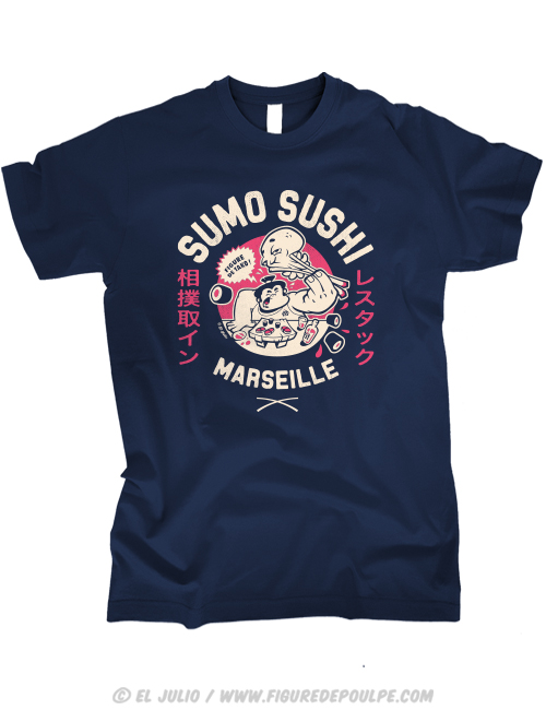 sumosushi-ts-bleumarine-tshirt-teeshirt-serigraphie-marseille-marseillais-humour-illustration-eljulio