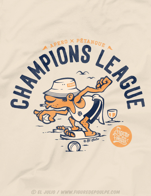 championsleague-apéro-teeshirt-tshirt-pétanque-marseille-marseillais-humour-illustration-eljulio