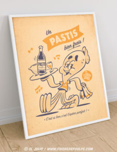 pastisdemarseille-affiche-40X30-poster-eljulio-marseille-marseillais-humour-illustration