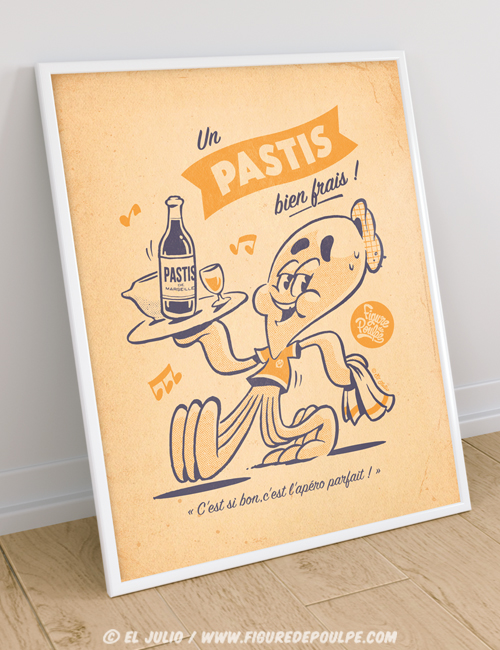 pastisdemarseille-affiche-40X30-poster-eljulio-marseille-marseillais-humour-illustration