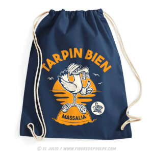 tarpinbien-sacdesport-bleumarine-figuredepoulpe-marseille-expressions-humour-marseillais-illustration-eljulio