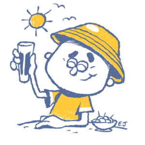 pastis de marseille - illustration eljulio - figure de poulpe - tshirts créateur marseillais