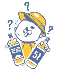 pastis de marseille - illustration eljulio - figure de poulpe - tshirts créateur marseillais