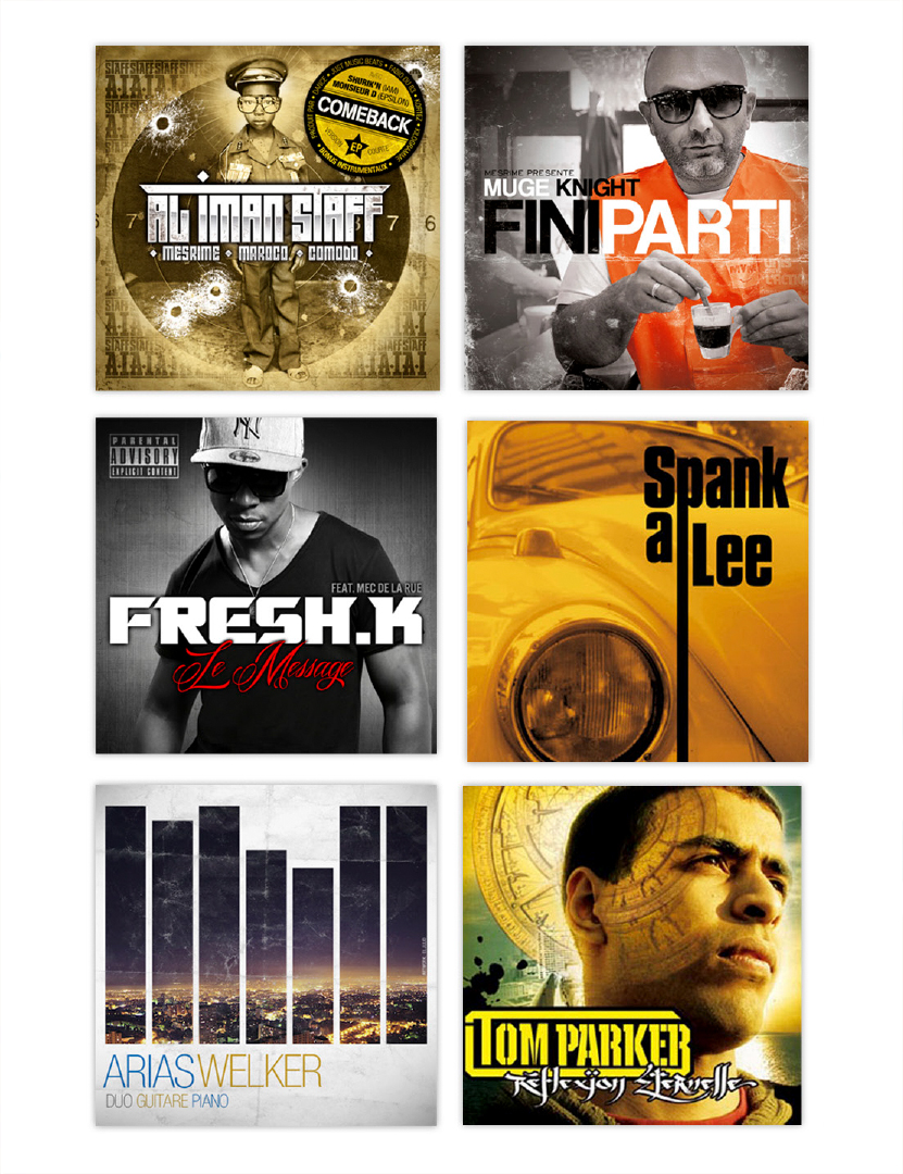 albums-musicaux-graphicdesign-El Julio-Studio graphique-Figure de poulpe- illustrateur, graphiste et directeur artistique indépendant établi à Marseille.