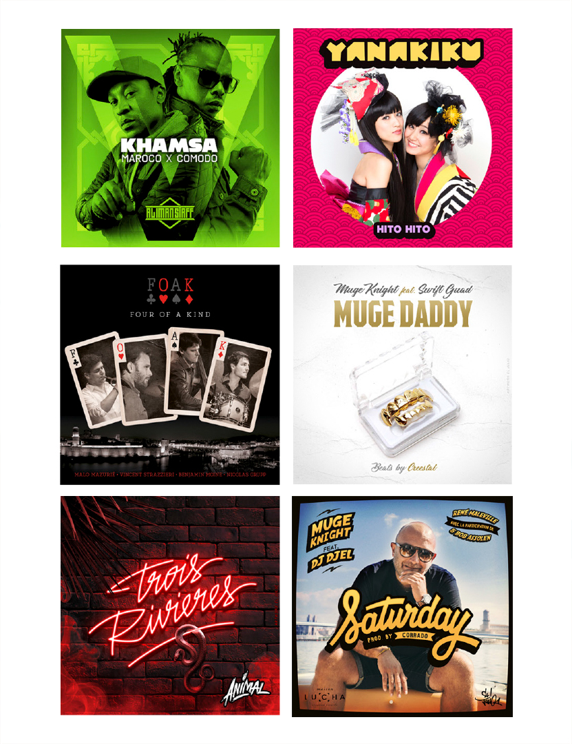 albums-musicaux-graphicdesign-El Julio-Studio graphique-Figure de poulpe- illustrateur, graphiste et directeur artistique indépendant établi à Marseille.