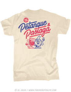 petanque-et-pastaga-tshirt-pétanque-creme-rectoverso-tshirt-teeshirt-marseille-marseillais-humour-illustration-eljulio