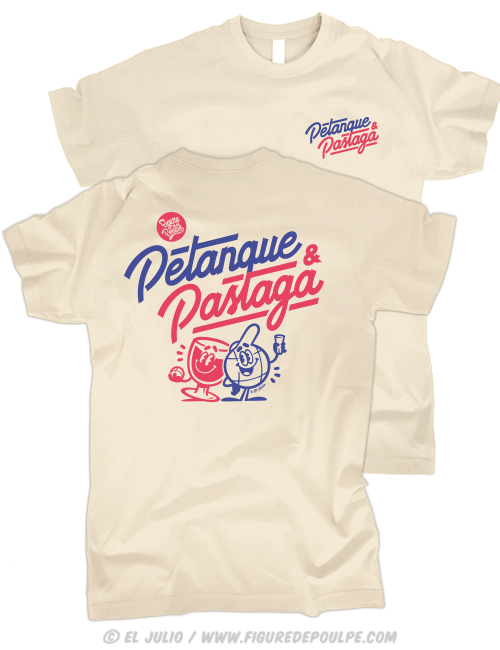 petanque-et-pastaga-tshirt-pétanque-creme-rectoverso-tshirt-teeshirt-marseille-marseillais-humour-illustration-eljulio
